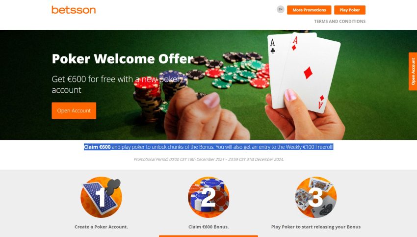 betsson poker