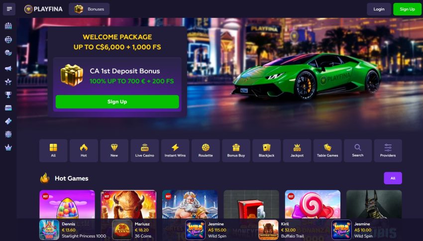 playfina casino
