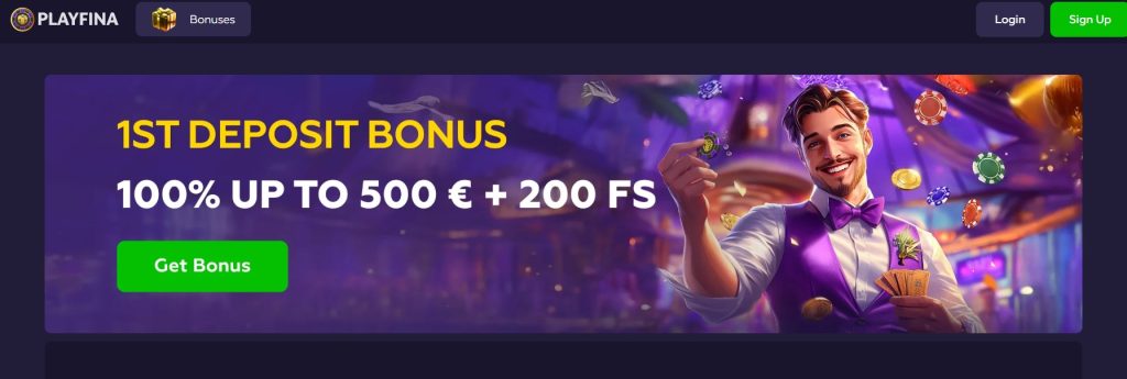 playfina welcome bonus