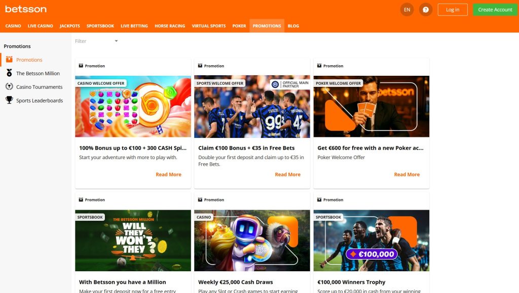 betsson promotions