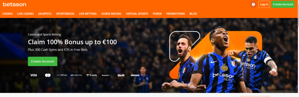betsson welcome bonus