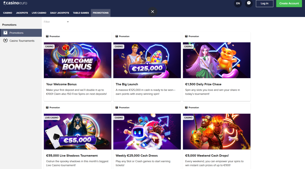 casino euro promotions