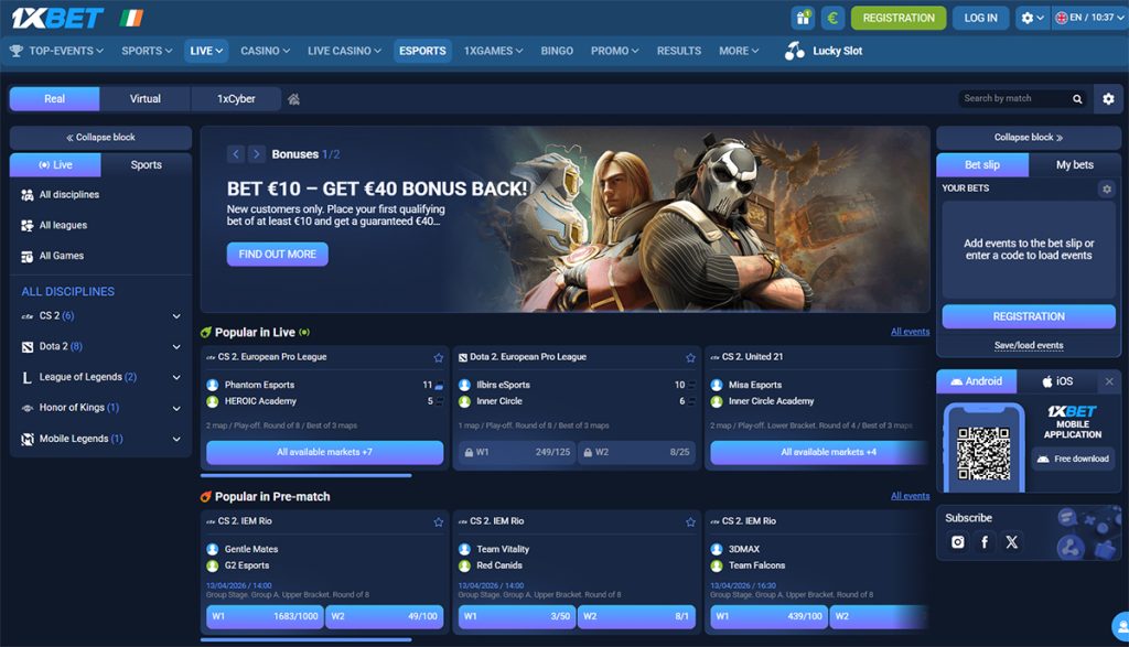 1xbet esports